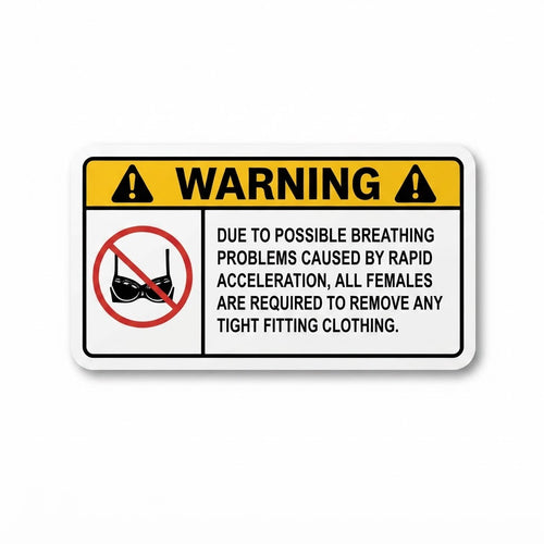 WARNING: Remove Tight Fitting Clothing