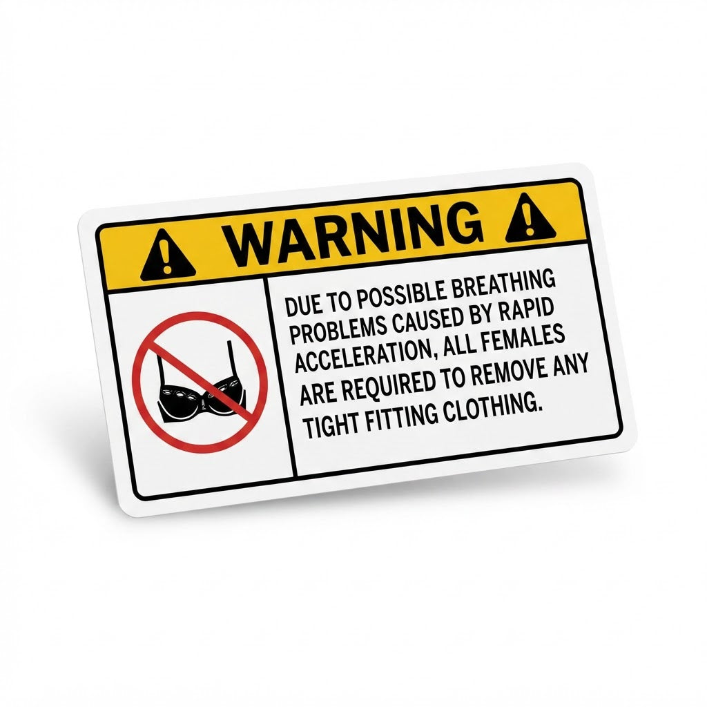WARNING: Remove Tight Fitting Clothing